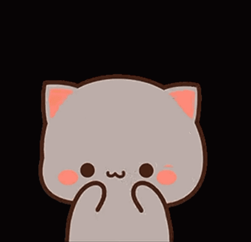 Cartoon Cat Saying Power