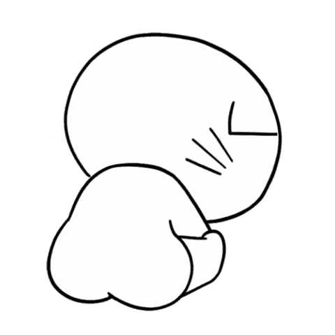 Cartoon Cat Scratching Itself