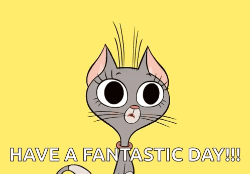 Cartoon Cat Screaming Yey Its Friday