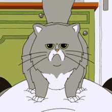 Cartoon Cat Sitting