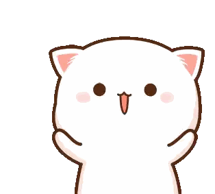 Cartoon Cat Smiling with Tongue