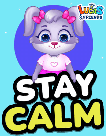 Cartoon Cat Stay Calm GIF