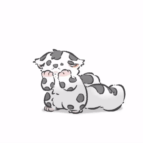Cartoon Cat Surrounded By Coins With 3 And 2 GIF
