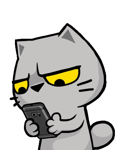 Cartoon Cat Talking Into Microphone