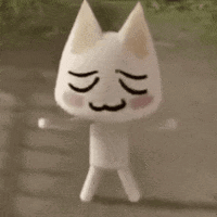 Cartoon Cat Walking With Funny Face GIF