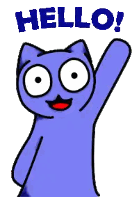 Cartoon Cat Waving Hello