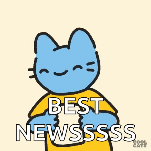 Cartoon Cat Wearing Best News Shirt