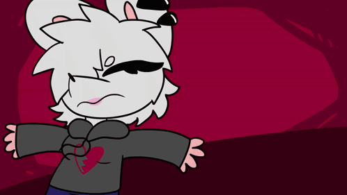 Cartoon Cat Wearing Glasses and Hypnotic Eyes