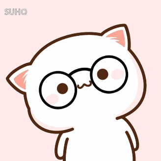 Cartoon Cat Wearing Glasses Suho GIF