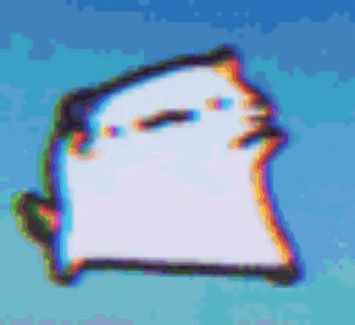 Cartoon Cat With Blue Background