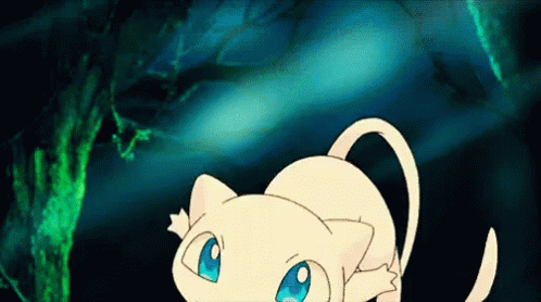Cartoon Cat With Blue Eyes Looking in Dark