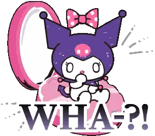 Cartoon Cat With Bow Saying What