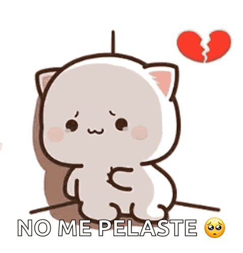 Cartoon Cat With Broken Heart No Me Pelaste