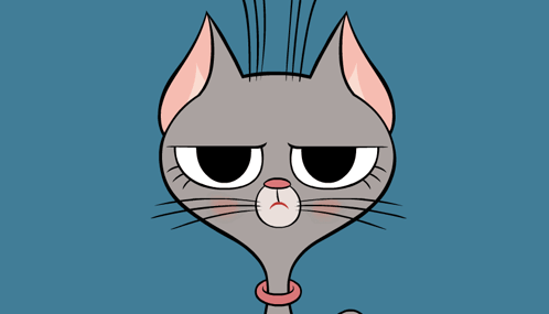 Cartoon Cat With Eeh and Nop
