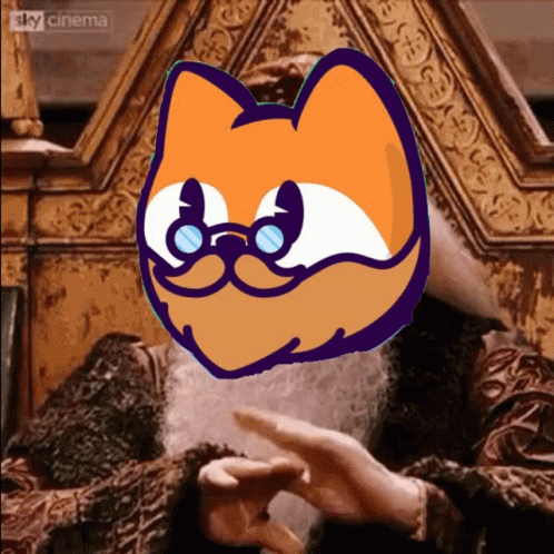 Cartoon Cat With Glasses And Beard GIF