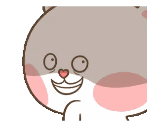 Cartoon Cat With Heart Shaped Nose