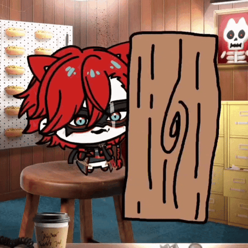 Cartoon Cat With Jasmin Roast Coffee Cup GIF