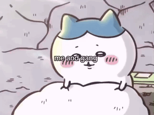 Cartoon Cat With Me And Gang GIF