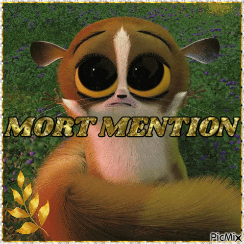 Cartoon Cat with Mort Mention