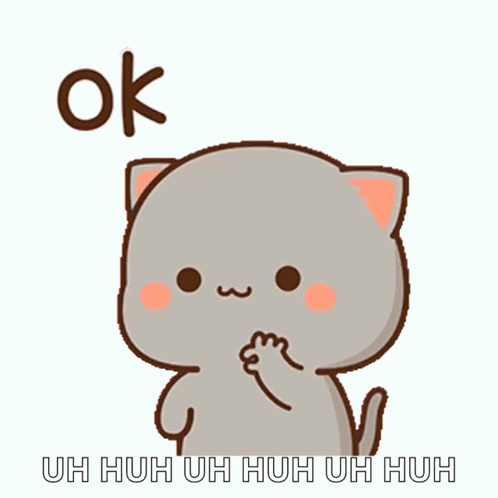 Cartoon Cat With Ok GIF