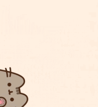 Cartoon Cat With Paw Print On Face GIF