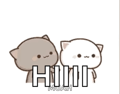 Cartoon Cat With Paw Print On Face GIF