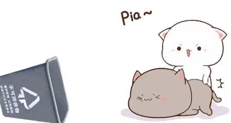 Cartoon Cat with Pia