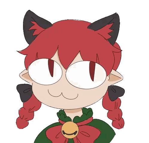 Cartoon Cat With Red Hair