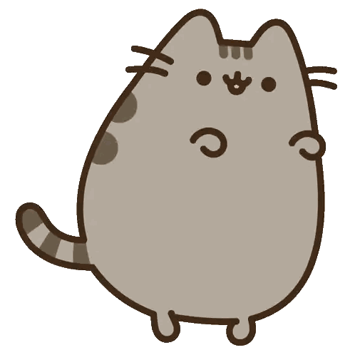 Cartoon Cat With Smiley Face