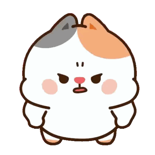 Cartoon Cat with Speech Bubble