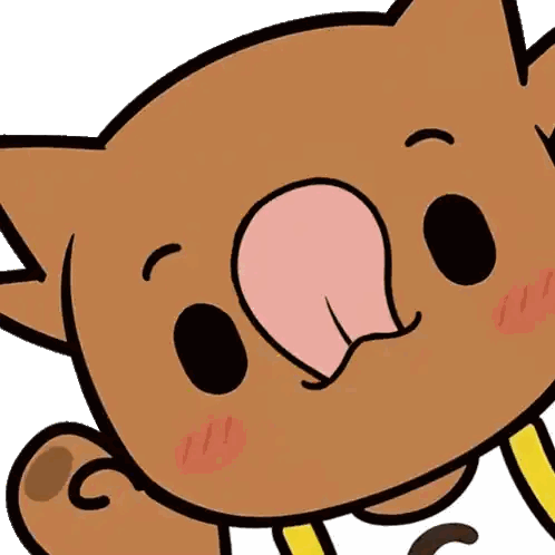 Cartoon Cat With Tongue Out