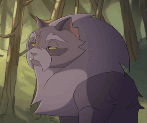 Cartoon Cat With Word Ang