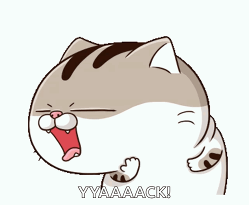 Cartoon Cat Yyaaack