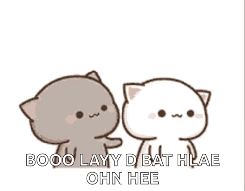 Cartoon Cats Hugging GIF