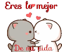 Cartoon Cats Kissing Eres Mi Vida