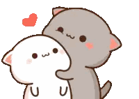 Cartoon Cats With Heart on Head