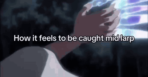Cartoon Caught Mid Larp GIF