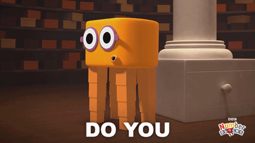 Cartoon Character Beside Drawer Saying Do You
