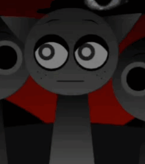 Cartoon Character Big Eyes Red Background