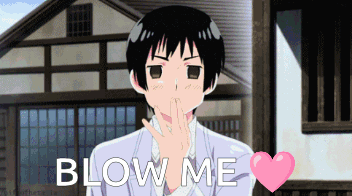 Cartoon Character Blowing Kiss Blow Me
