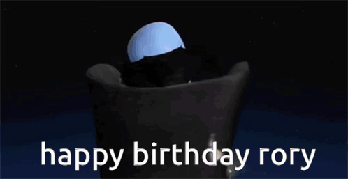 Cartoon Character Blowing Out Birthday Candles