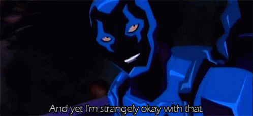 Cartoon Character Blue Beetle GIF