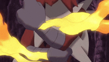 Cartoon Character Breathing Fire GIF