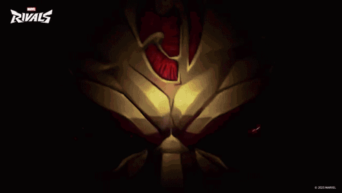 Cartoon Character Chest and Arms with Marvel Rivals Logo