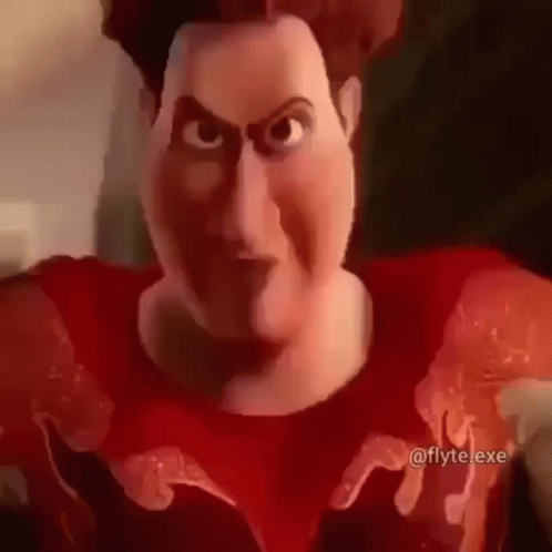 Cartoon Character Close Up Red Shirt GIF
