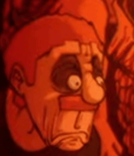 Cartoon Character Close Up With Big Eyes And Mouth GIF