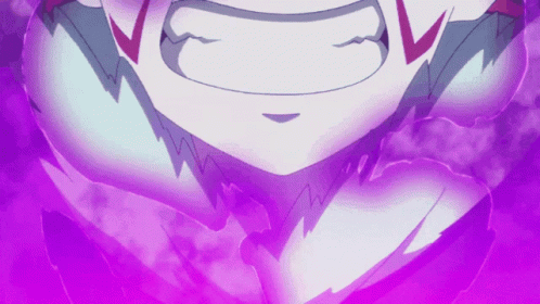 Cartoon Character Close Up With Purple Background GIF