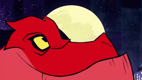 Cartoon Character Close Up Yellow Eye