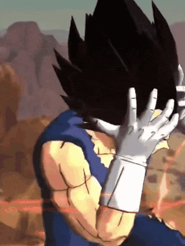 Cartoon Character Covering Face