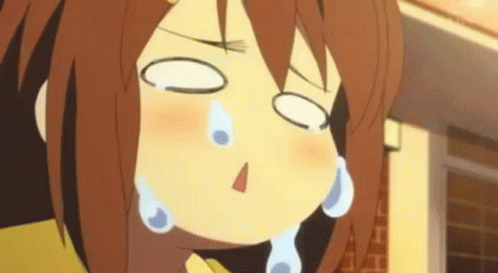 Cartoon Character Crying With Tears